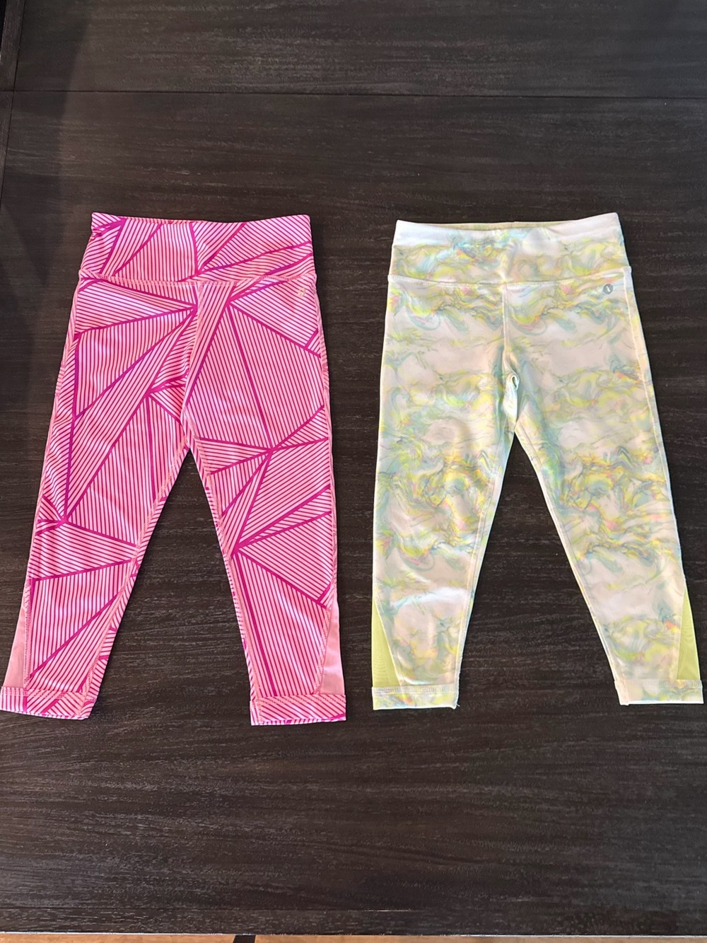 Xersion Girls Small (7/8) 2 Different Colorful Leggings
